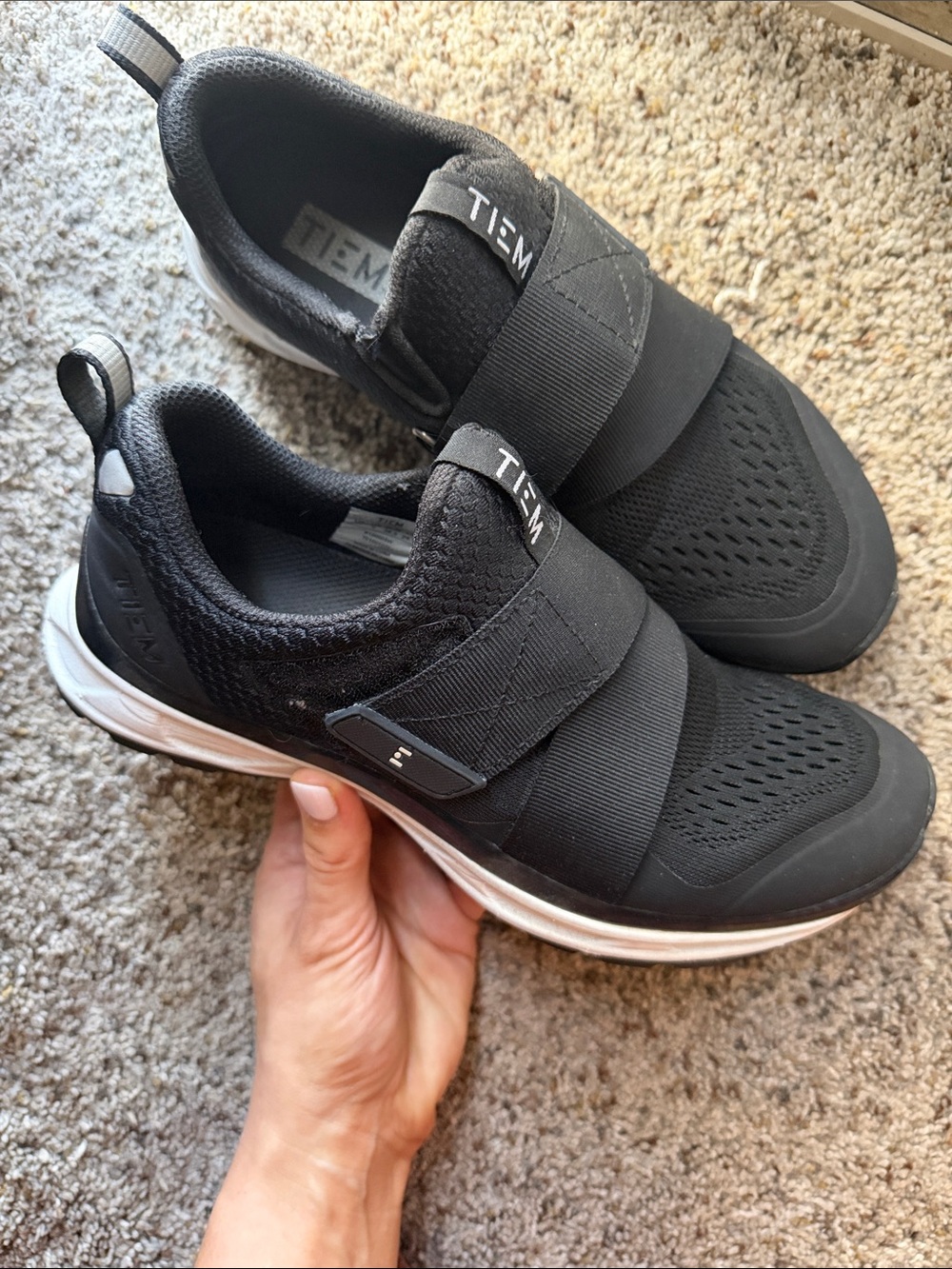 TIEM Slip-On Women's Athletic Shoes in Black